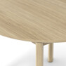 Amina - Matbord, Ø 115-160 cm - Vit