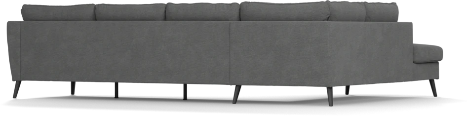 County - 3-sits soffa med divan vänster - Grå