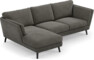 Madison Lux - 2-sits soffa med schäslong vänster - Grå