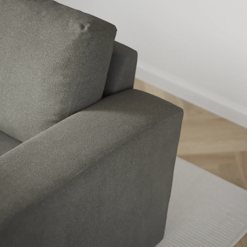 Friday - 3-sits soffa med schäslong höger - Grå