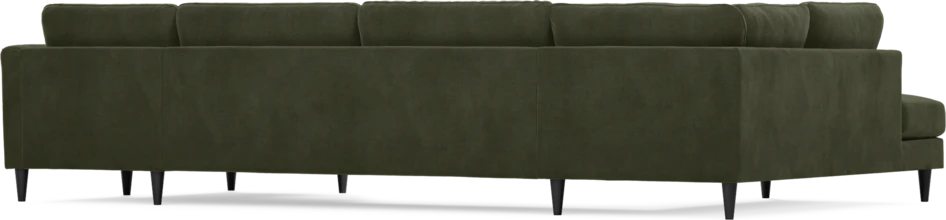 Bridge - 3-sits soffa med divan vänster och schäslong höger - Grön