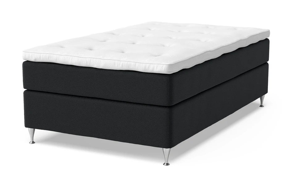 Sleep Delux - Kontinentalsäng, enkelsäng med bäddmadrass Dream Delux vit - Grå