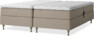 Delux Sense - Ställbar säng, dubbelsäng med bäddmadrass - Beige