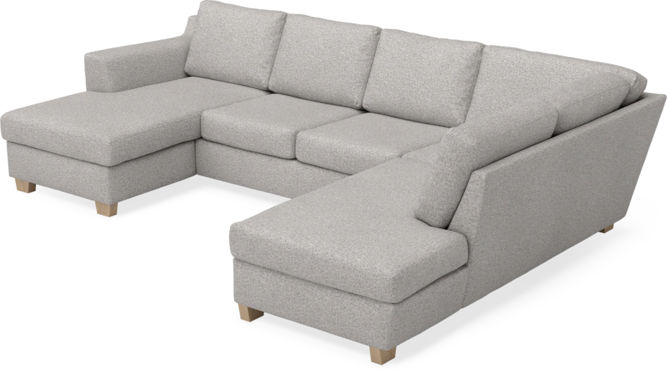 Friday - 3-sits soffa med schäslong vänster och divan höger - Vit