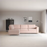 Friday - 2,5-sits soffa med divan vänster - Rosa