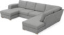 Friday - 3-sits soffa med schäslong vänster och divan höger - Grå