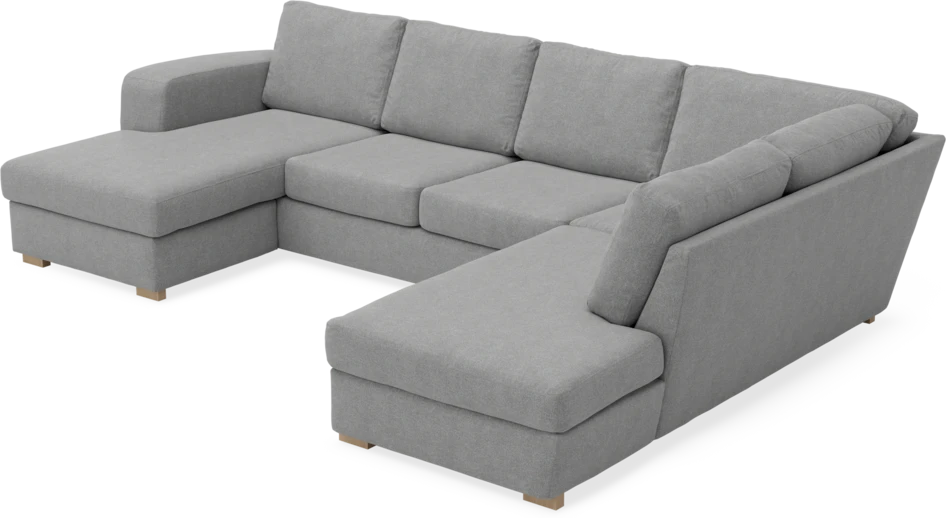 Friday - 3-sits soffa med schäslong vänster och divan höger - Grå