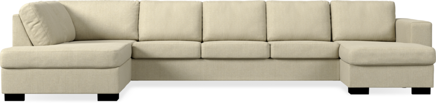 Nevada - 4-sits soffa med divan vänster och schäslong höger - Beige