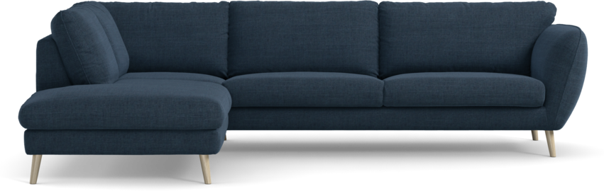 Madison - 3-sits soffa med divan vänster - Blå
