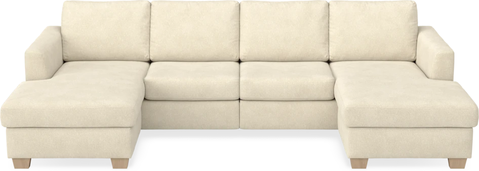 Friday - 2-sits soffa med två schäslonger - Beige