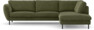 Madison - 3-sits soffa med divan höger - Grön