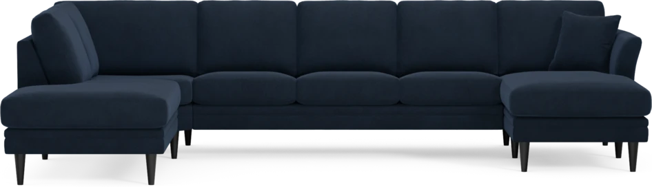 Eden - 3-sits soffa med divan vänster och schäslong höger - Blå
