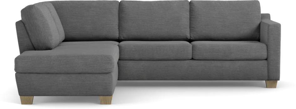 Friday - 2,5-sits soffa med divan vänster - Grå