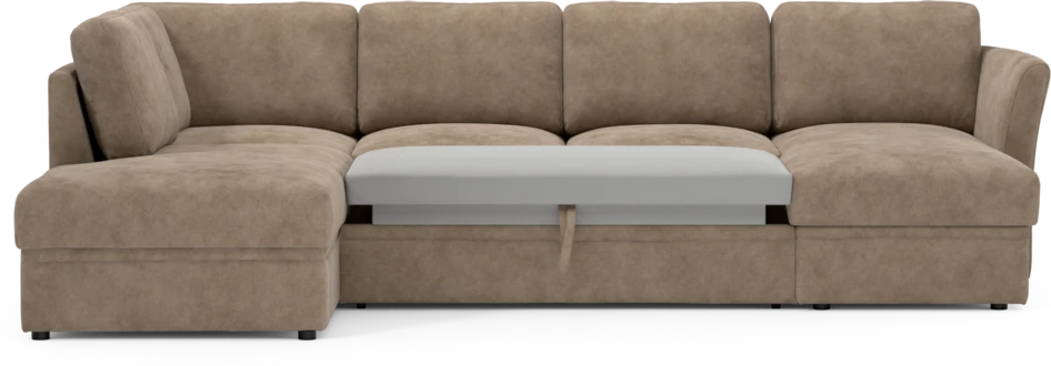 Öland - Bäddsoffa med divan vänster och schäslong höger - Beige