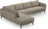 County - 3-sits soffa med divan vänster - Beige