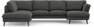 Madison Lux - 2-sits soffa med divan vänster och schäslong höger - Grå
