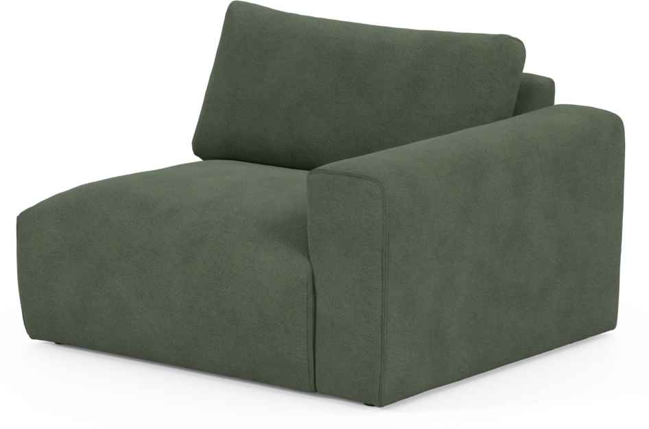 Free - 1,5-sits med armstöd höger - Grön