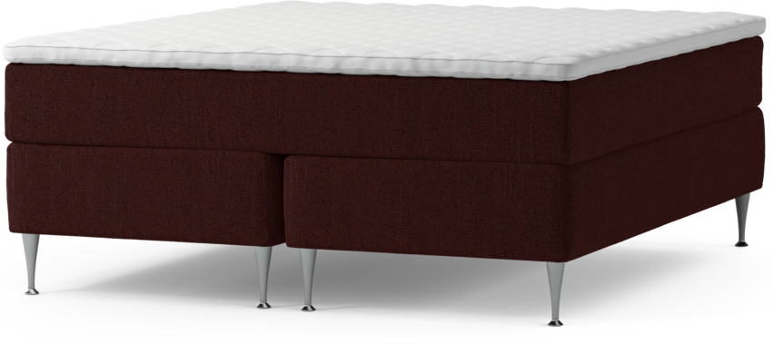 Delux Exclusive - Kontinentalsäng, dubbelsäng med bäddmadrass och sängben