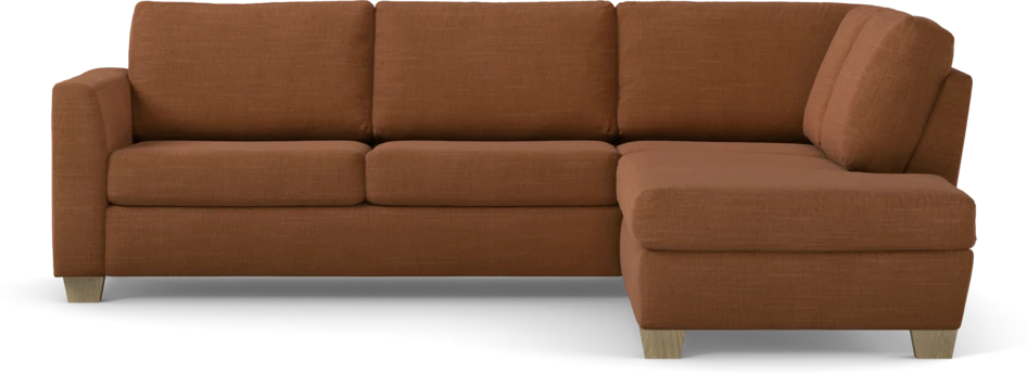Friday - 2,5-sits soffa med divan höger - Orange