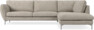 Madison Lux - 3-sits soffa med divan höger - Vit