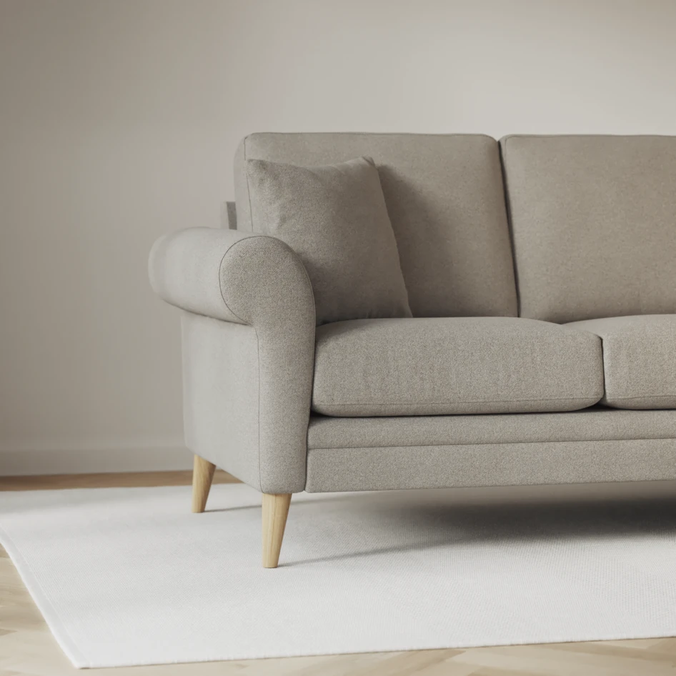 Eden - 3-sits soffa med divan vänster och schäslong höger - Grå