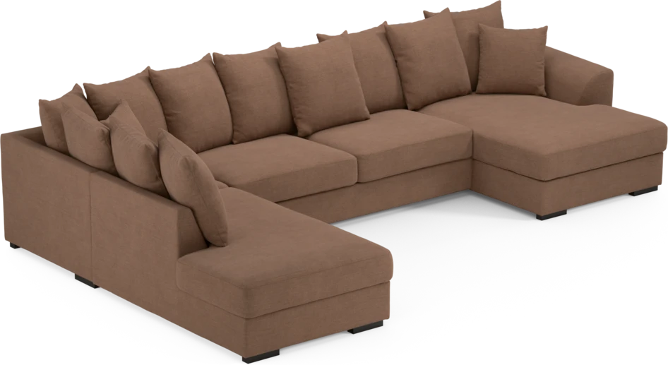 Town - 3-sits soffa med divan vänster och schäslong höger - Orange