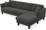 Eden - 3-sits soffa med schäslong - Grå