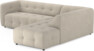 Bella - 3-sits soffa med divan höger - Beige