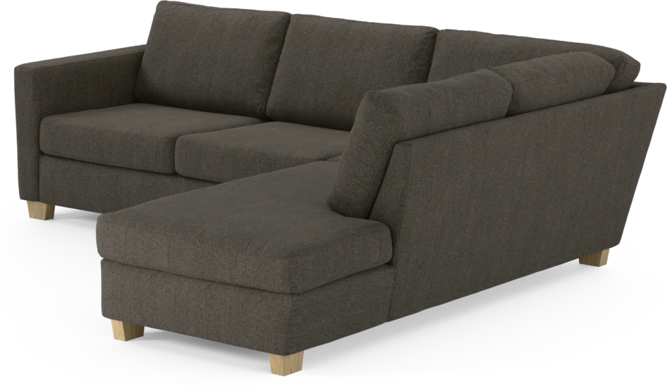 Friday - 2,5-sits soffa med divan höger - Brun
