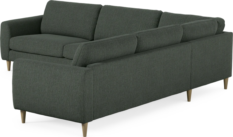Bridge - Hörnsoffa, 3+2-sits - Grön