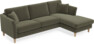 Eden - 2,5-sits soffa med schäslong - Brun