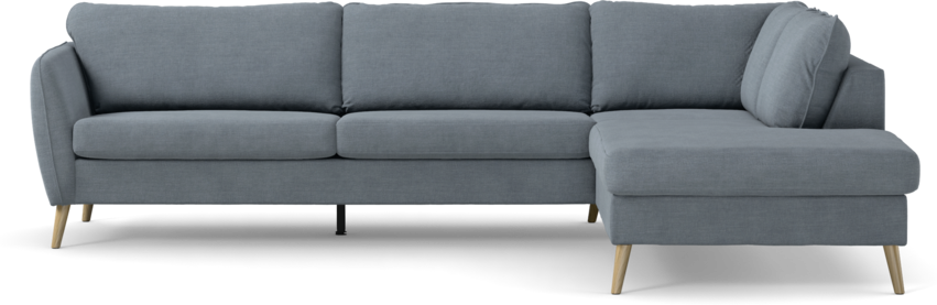 County - 2,5-sits soffa med divan höger - Blå