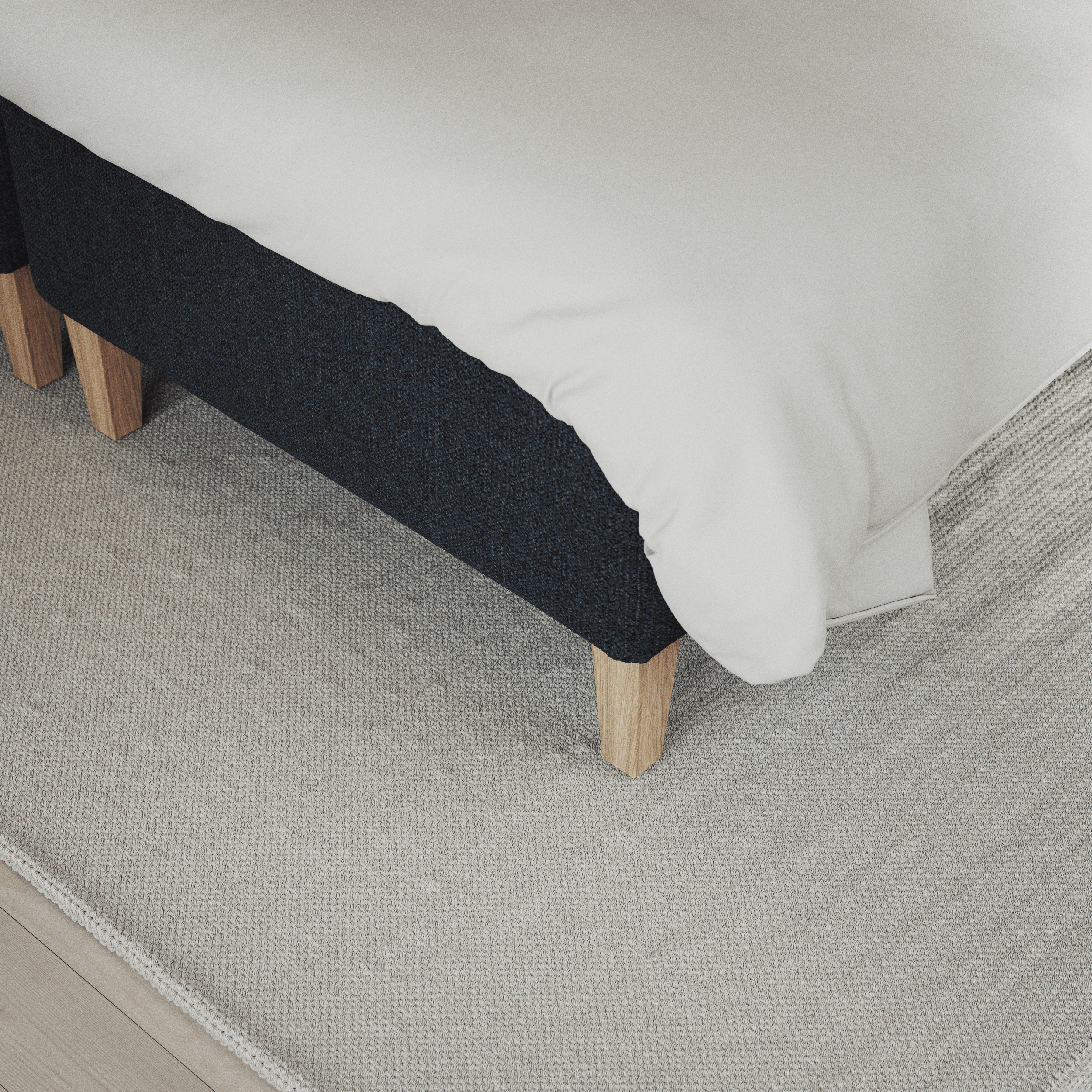 Delux Exclusive - Kontinentalsäng, enkelsäng 140 cm med bäddmadrass och sängben - inspiration