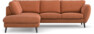 Madison Lux - 2-sits soffa med divan vänster - Orange