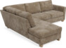 Friday - 2,5-sits soffa med divan vänster - Brun