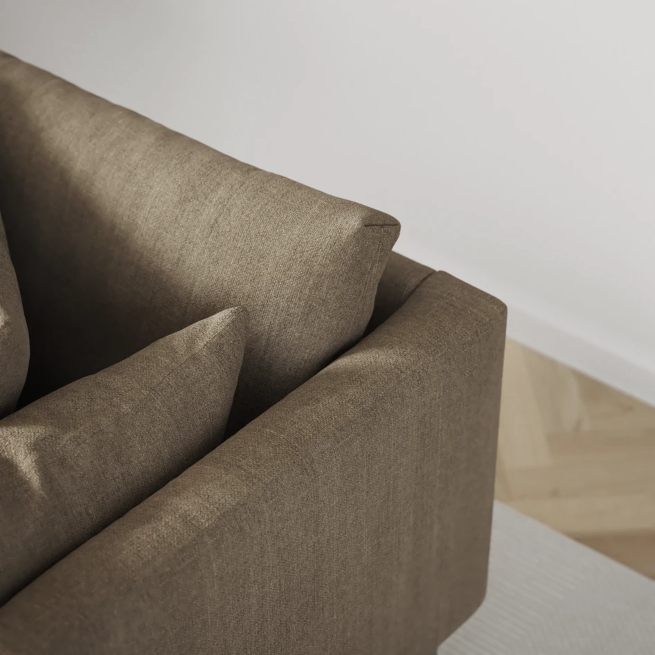 Harper - 3-sits soffa, hel dyna - Beige