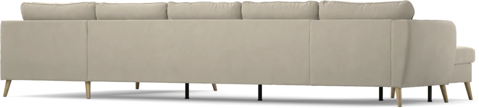 County - 4-sits soffa med schäslong vänster och divan höger - Grå