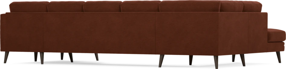 Eden - 3-sits soffa med divan vänster och schäslong höger - Orange