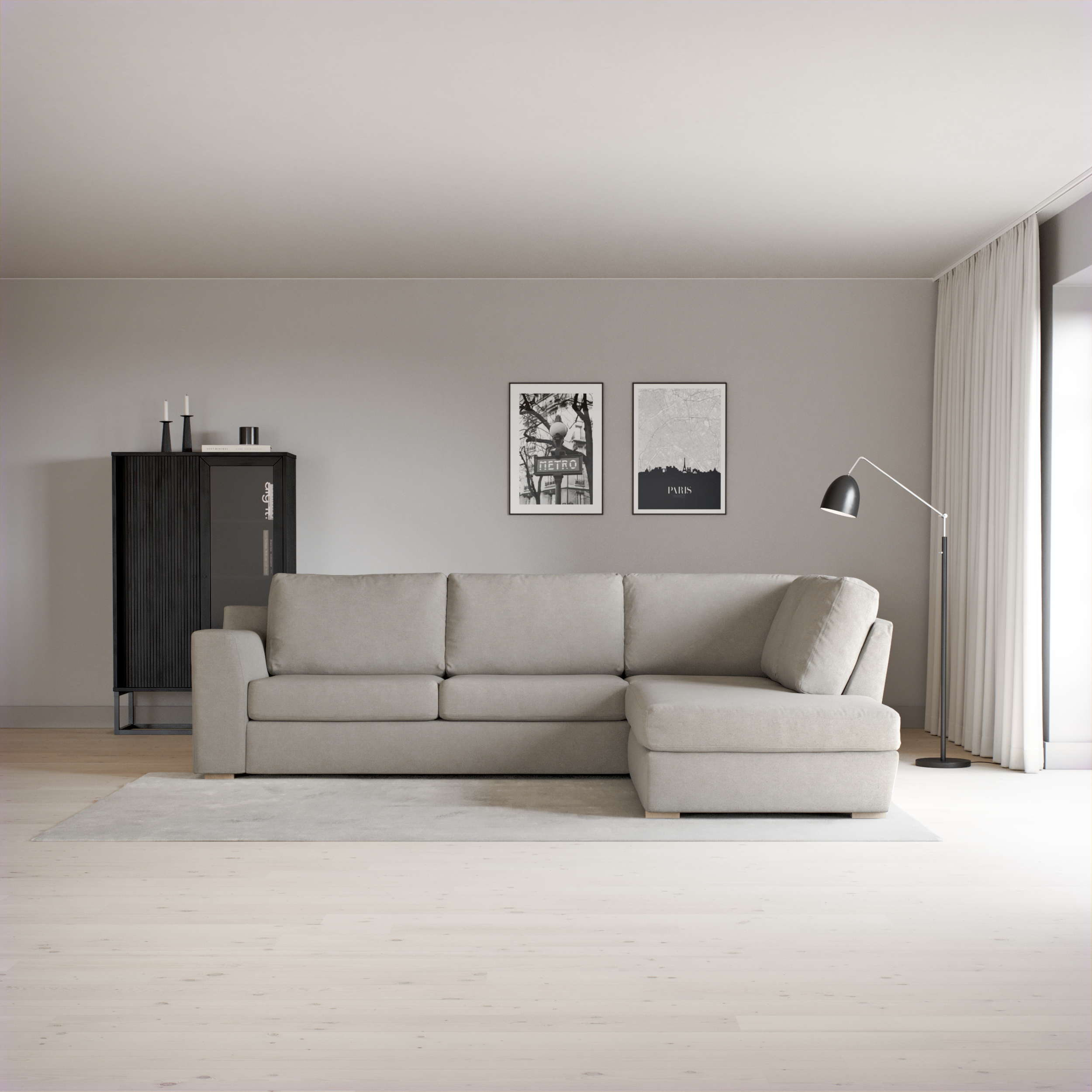 Friday - 2,5-sits soffa med divan höger - inspiration