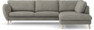 Madison Lux - 3-sits soffa med divan höger - Vit