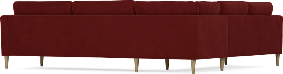 Bridge - Hörnsoffa, 2+3-sits - Röd