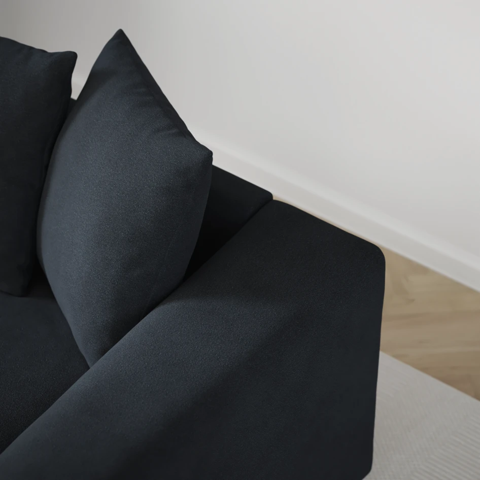 Town - 3-sits soffa med divan vänster och schäslong höger - Blå
