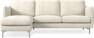 Madison Lux - 2-sits soffa med schäslong vänster - Vit