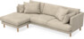 Harper - 4-sits med schäslong vänster - Beige