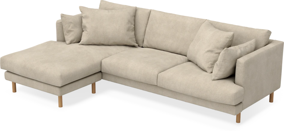 Harper - 4-sits med schäslong vänster - Beige