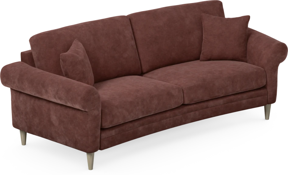 Eden - 2,5-sits soffa svängd - Röd