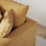 Rossi - 3-sits soffa, hel dyna - Gul