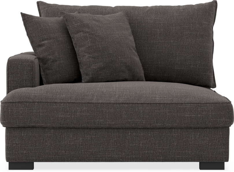 Rossi - 1,5-sits med armstöd vänster - Grå