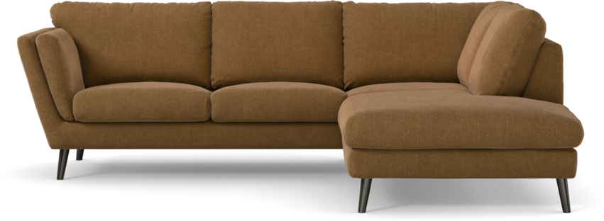 Madison - 2-sits soffa med divan höger - Brun