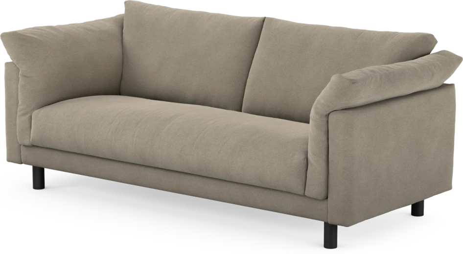 Cherrie - 2,5-sits soffa, hel dyna, fast klädsel - Beige